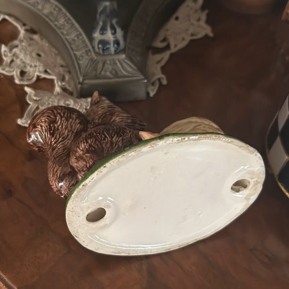 Vintage Ceramic Squirrel Candle Holder Figurine - Picture 5 of 5